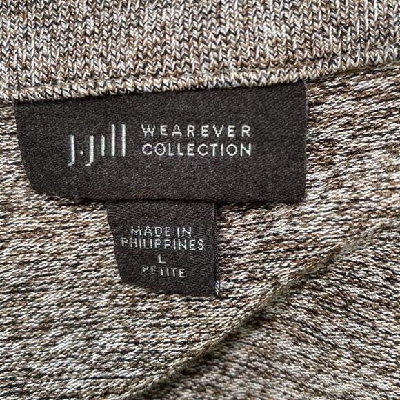 J Jill Wearever Long Open Front Cardigan Drape Long Sleeve Stretch Knit Pockets - Picture 9 of 15